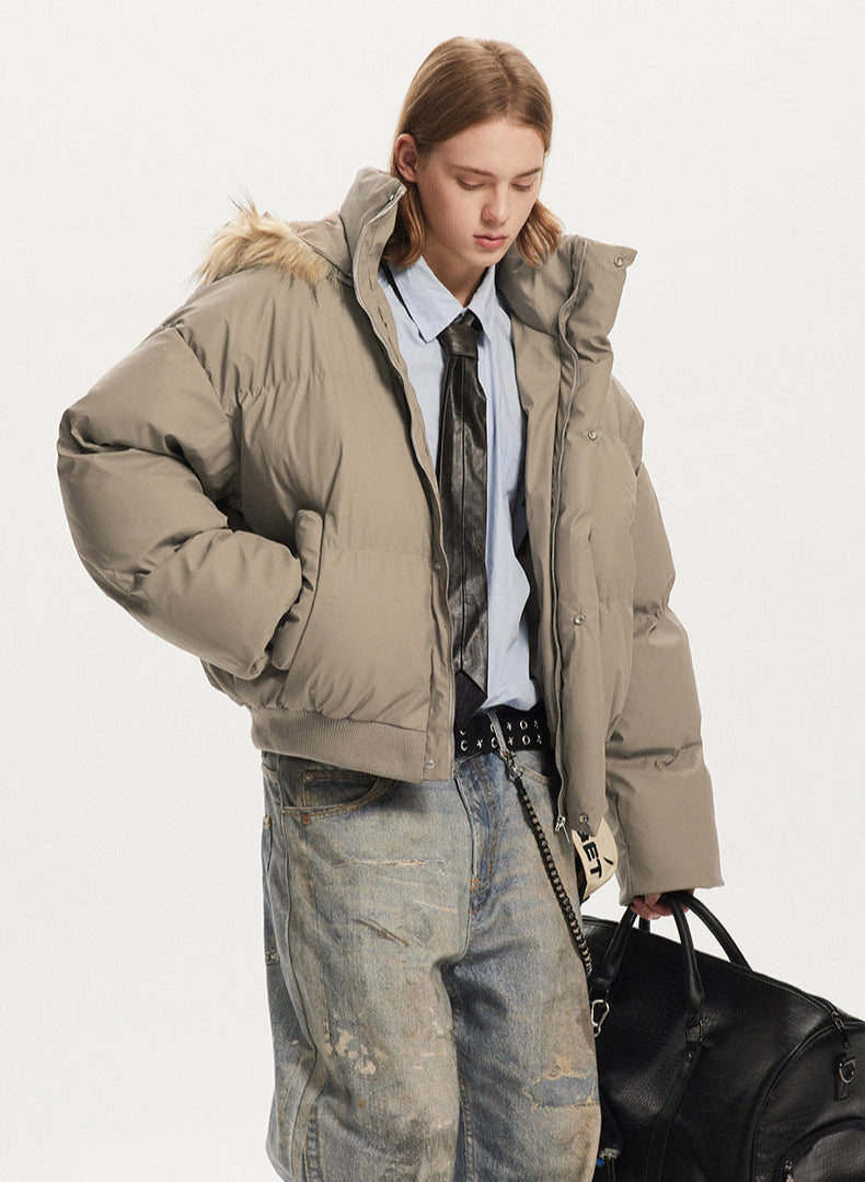 Detachable Thickened Furr Puffer Jacket