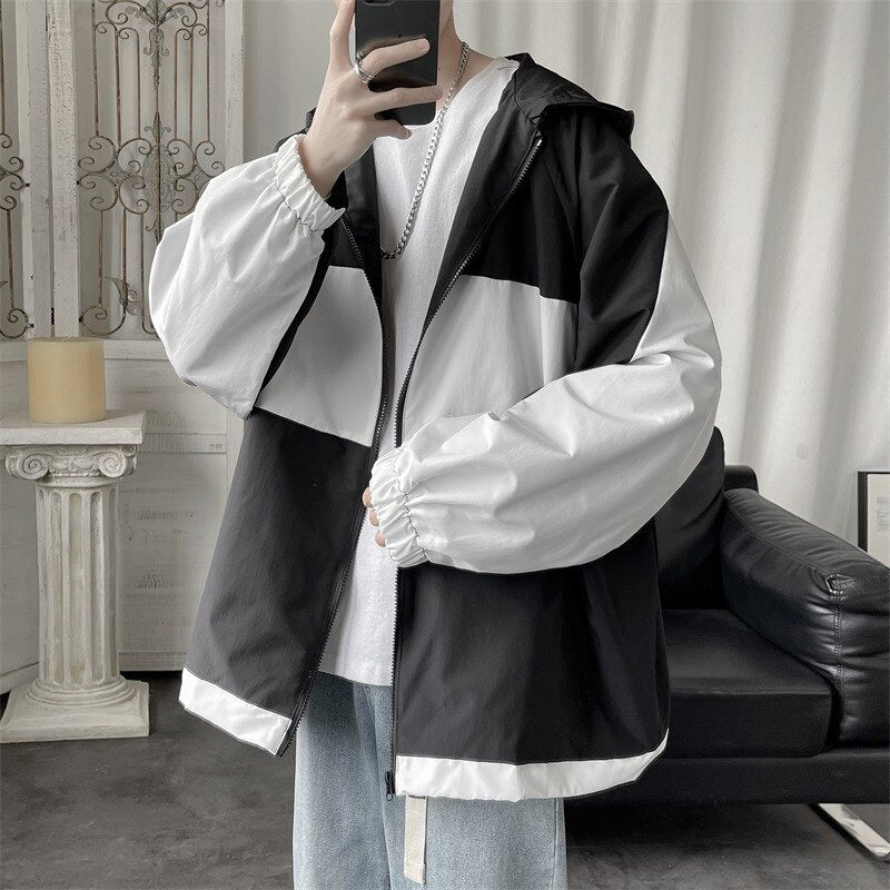 Hooded Spring Windbreaker Jacket