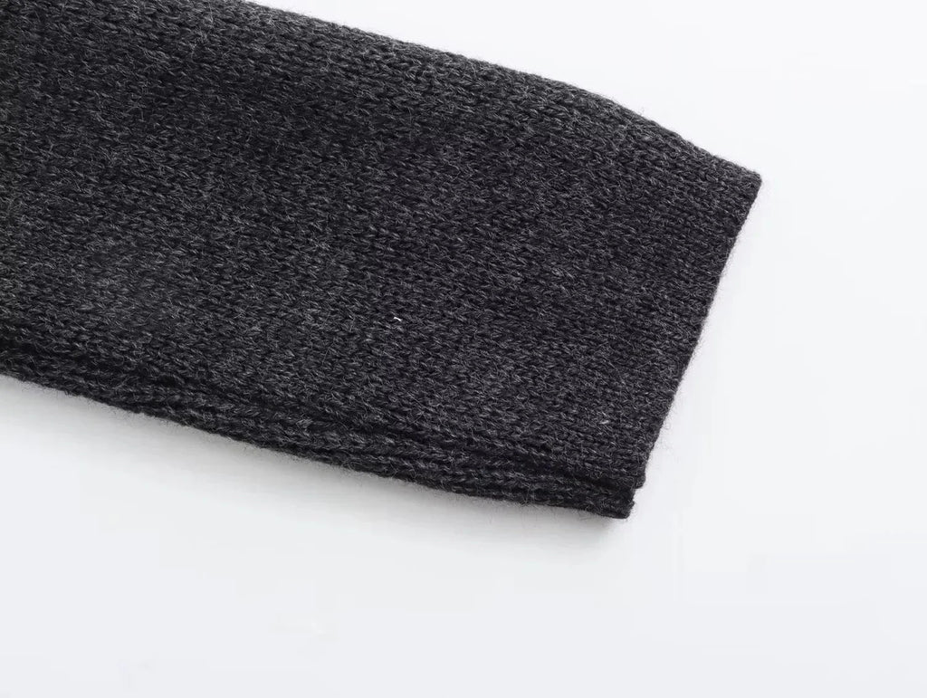 Golden Buttons Knitted Cardigan Sweater