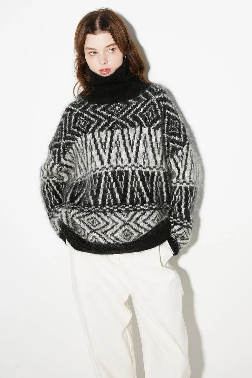 Cozy Vintage Mohair Turtleneck Sweater