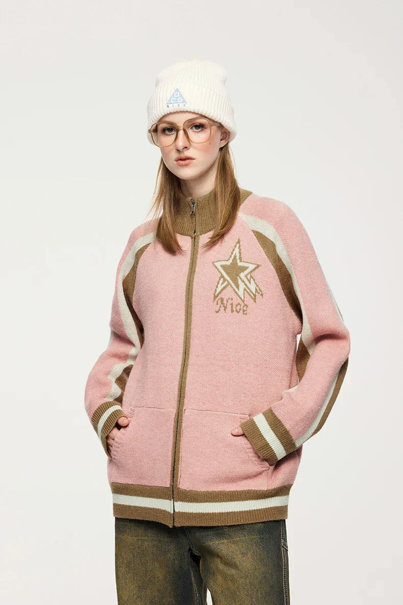 Oversized Star Emblem Sweater