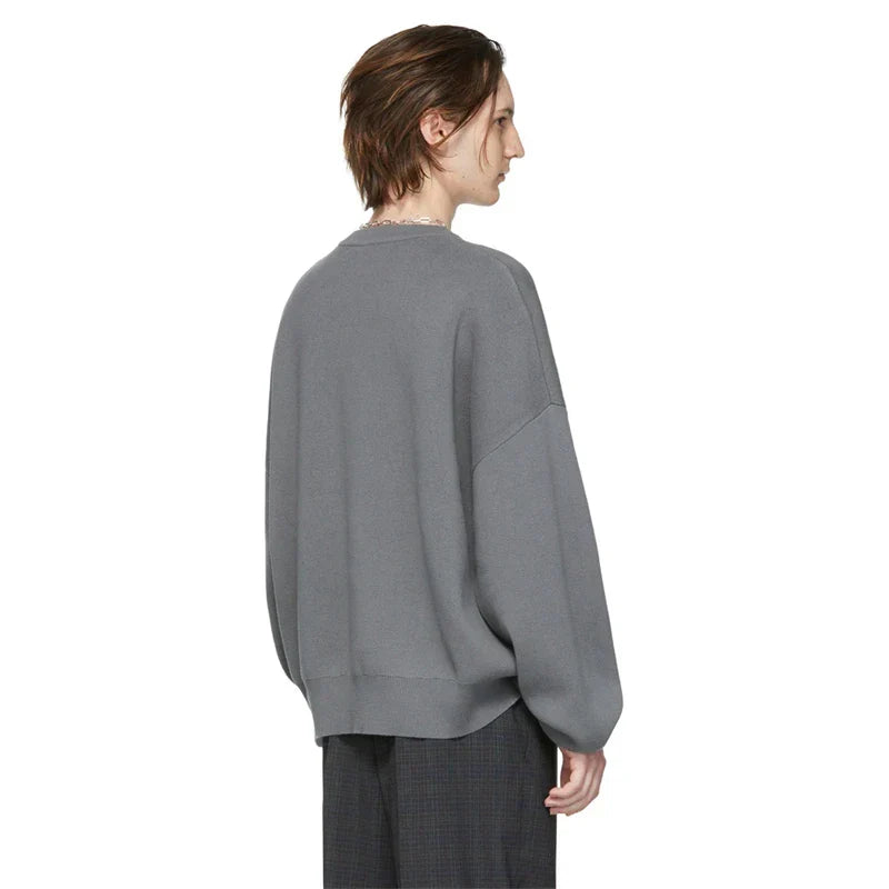 Cozy Loose Fitting Fleece Round Neck Sweatshirt