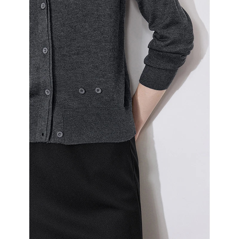 Women Vintage Casual Knit Cardigan