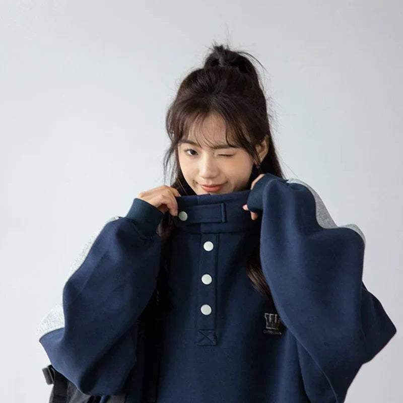 Women Comfort Vintage New American Retro Sweatshirt