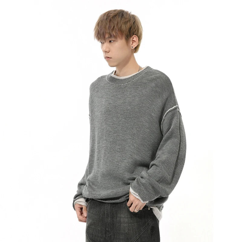 Long-Sleeve Crew Neck Sweatshirt