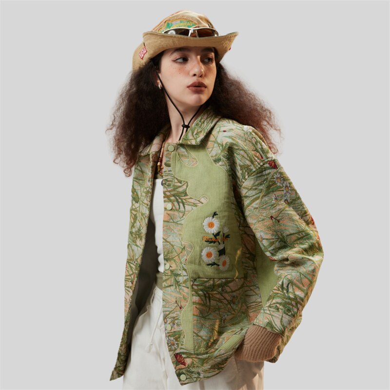 Floral Daisy Print Jacket