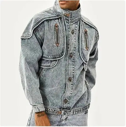 Flattering Slim Fit Vintage Denim Jacket