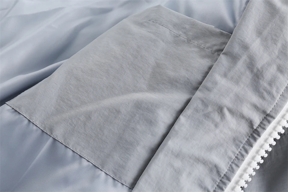 Solid Hooded Collar Puffer Jacket