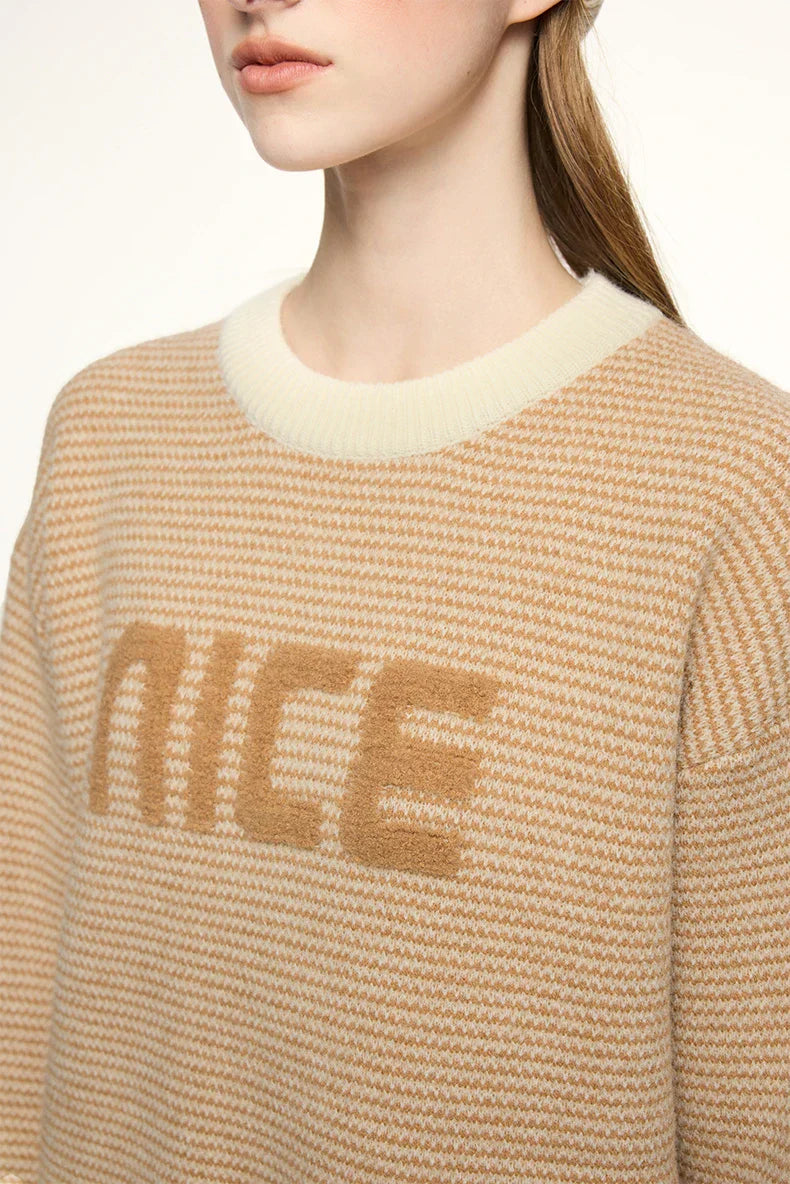 NICE Slogan Sweater