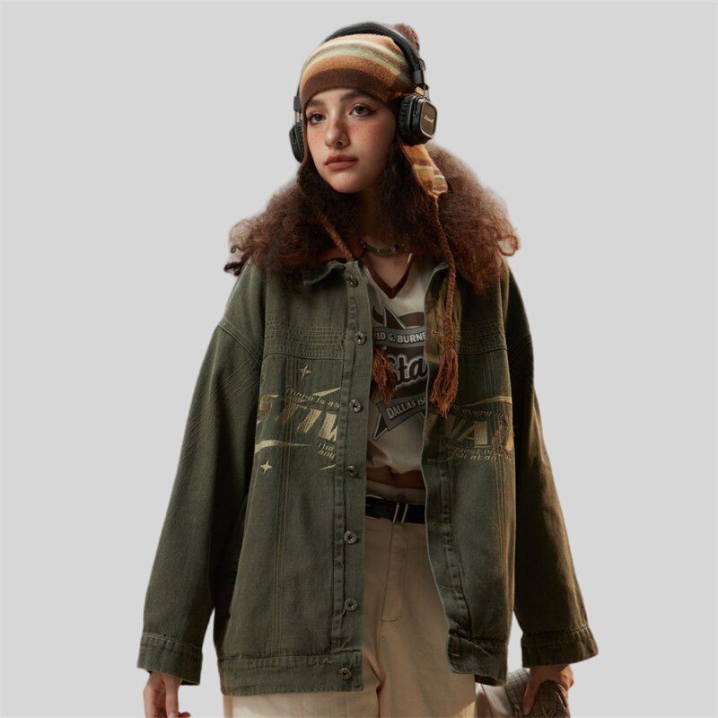 Y2k Vintage Oversized Denim Jacket