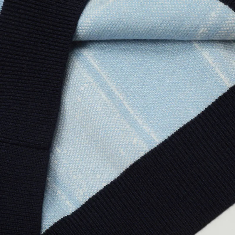 Vintage Embroidered Striped Knitted Sweater