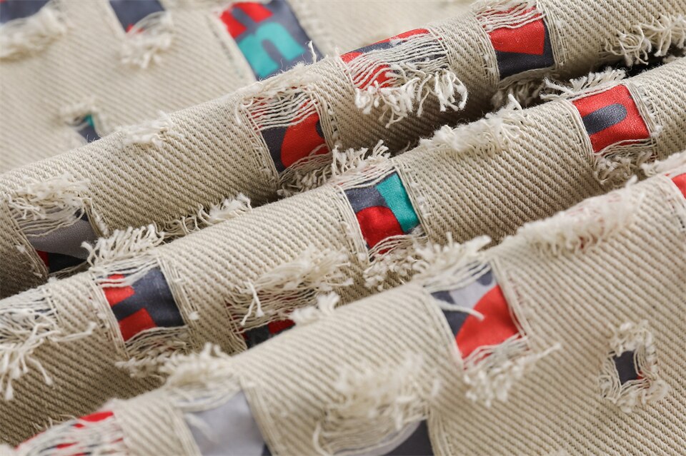 Color Patches Denim Jacket