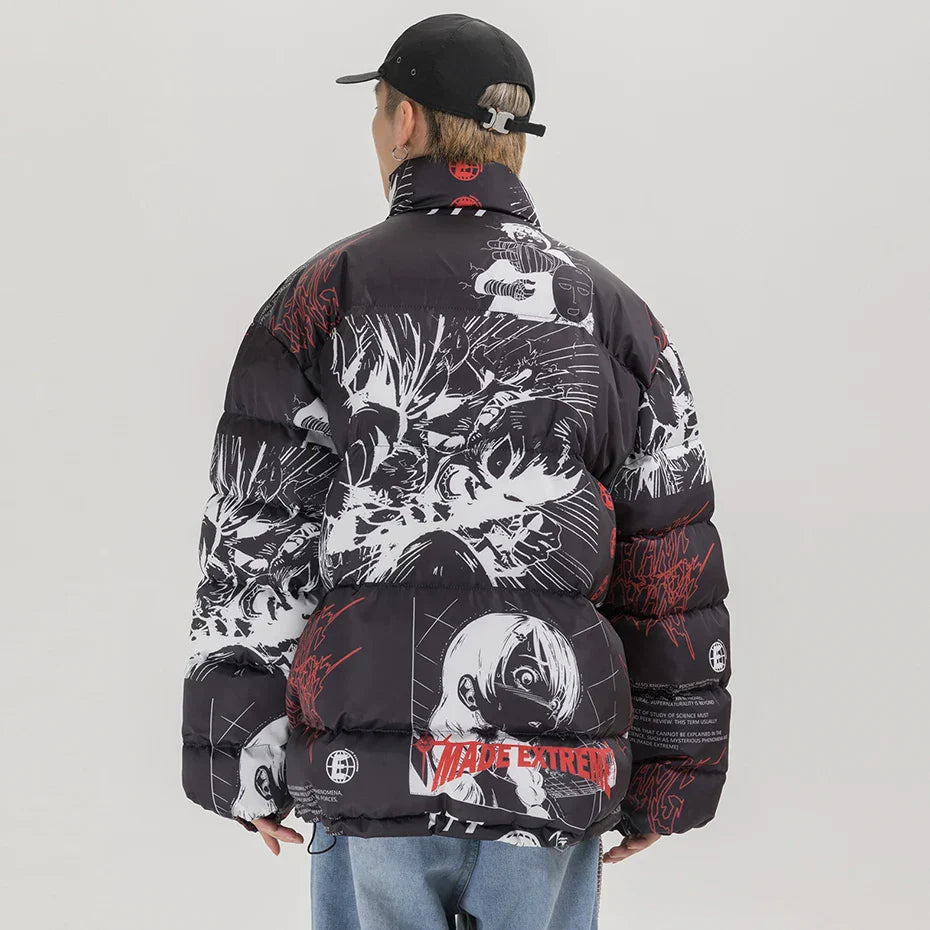 Chaos Graphic Puffer Jacket