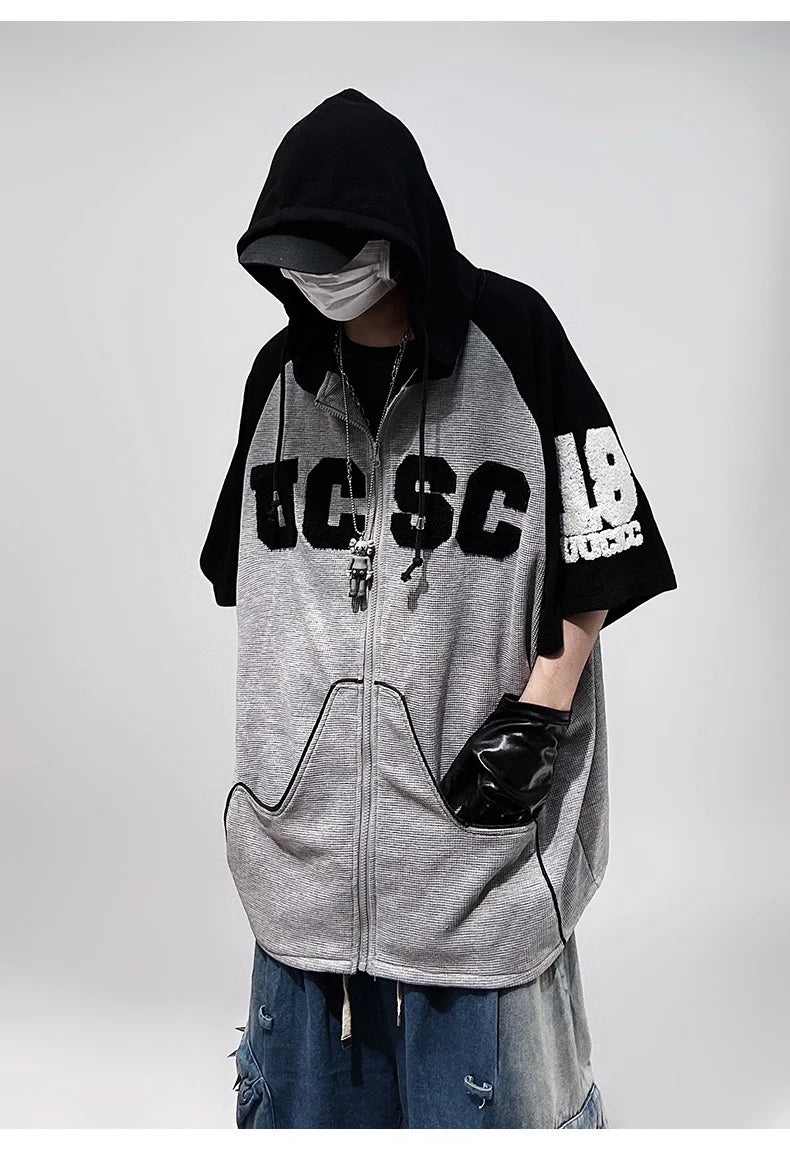 Streetwear Oversized Hip Hop Hooded Sweatshirt