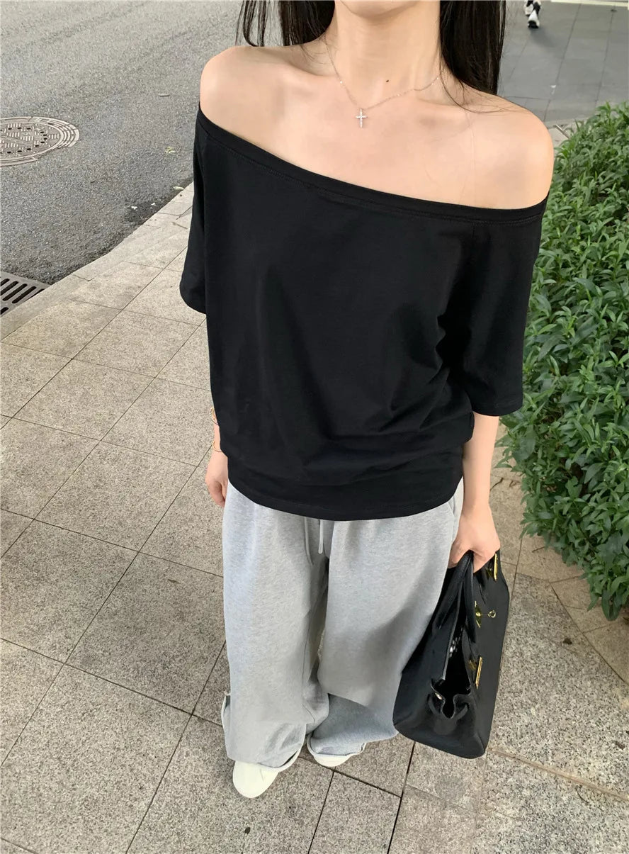 Off-Shoulder Elegance Sweater