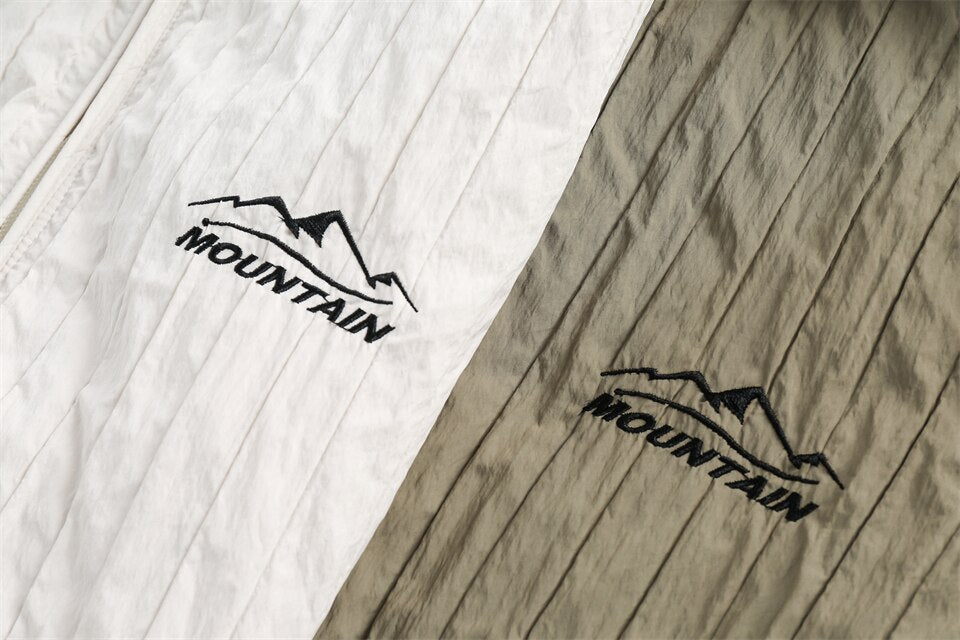 Y2k Windbreaker Hooded Zip-up Jacket