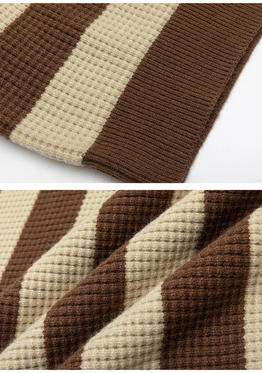 Classic Striped Polo Sweater