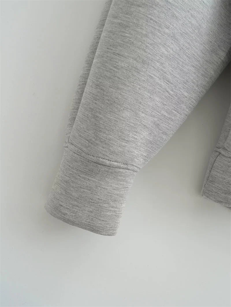 Thick Solid Zip-Up Hoodie