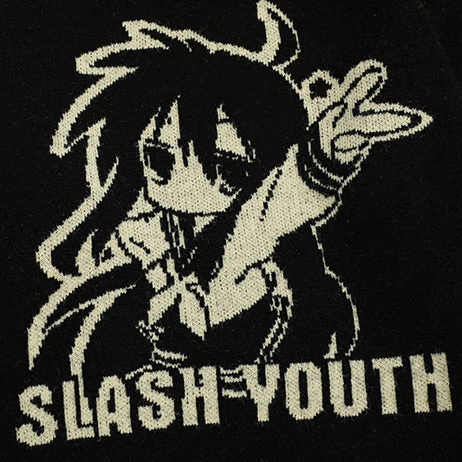 Slash The Youth Anime Sweater