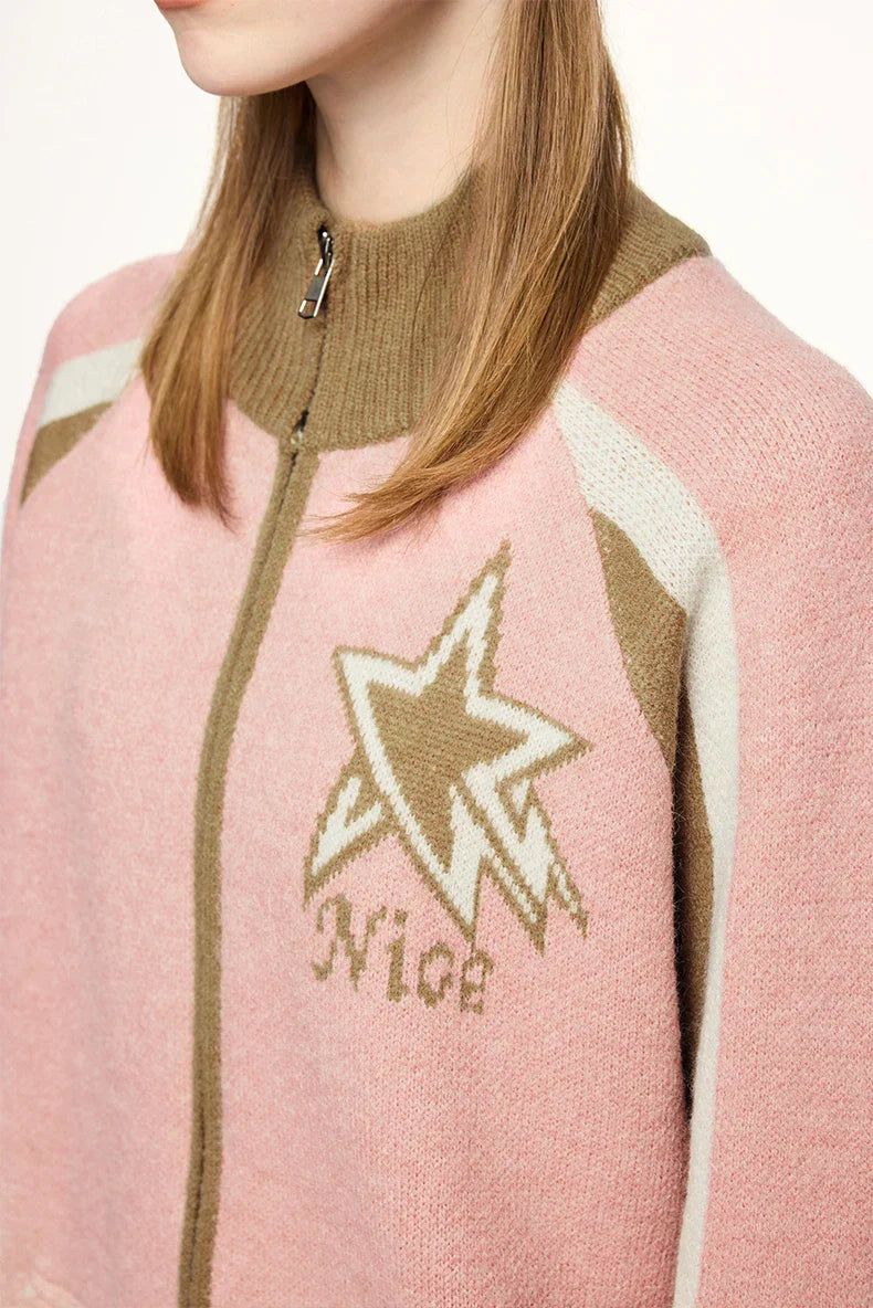Oversized Star Emblem Sweater