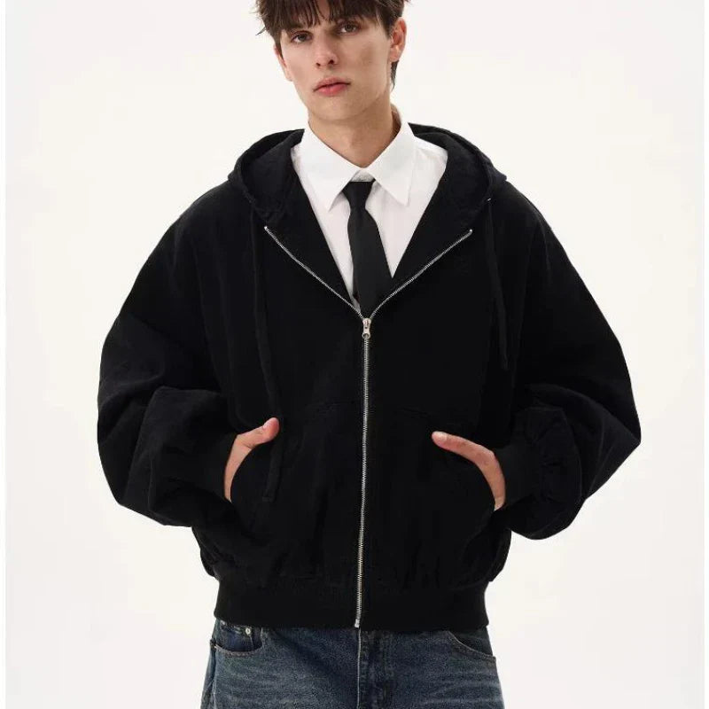 Men Japanese Embroidered Hooded Sweatshirt