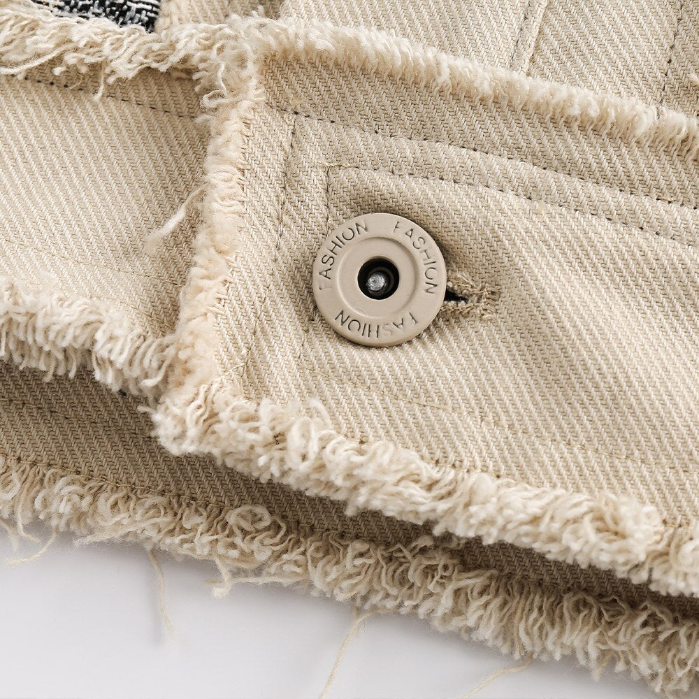 Vintage Flower Patch Denim Jacket