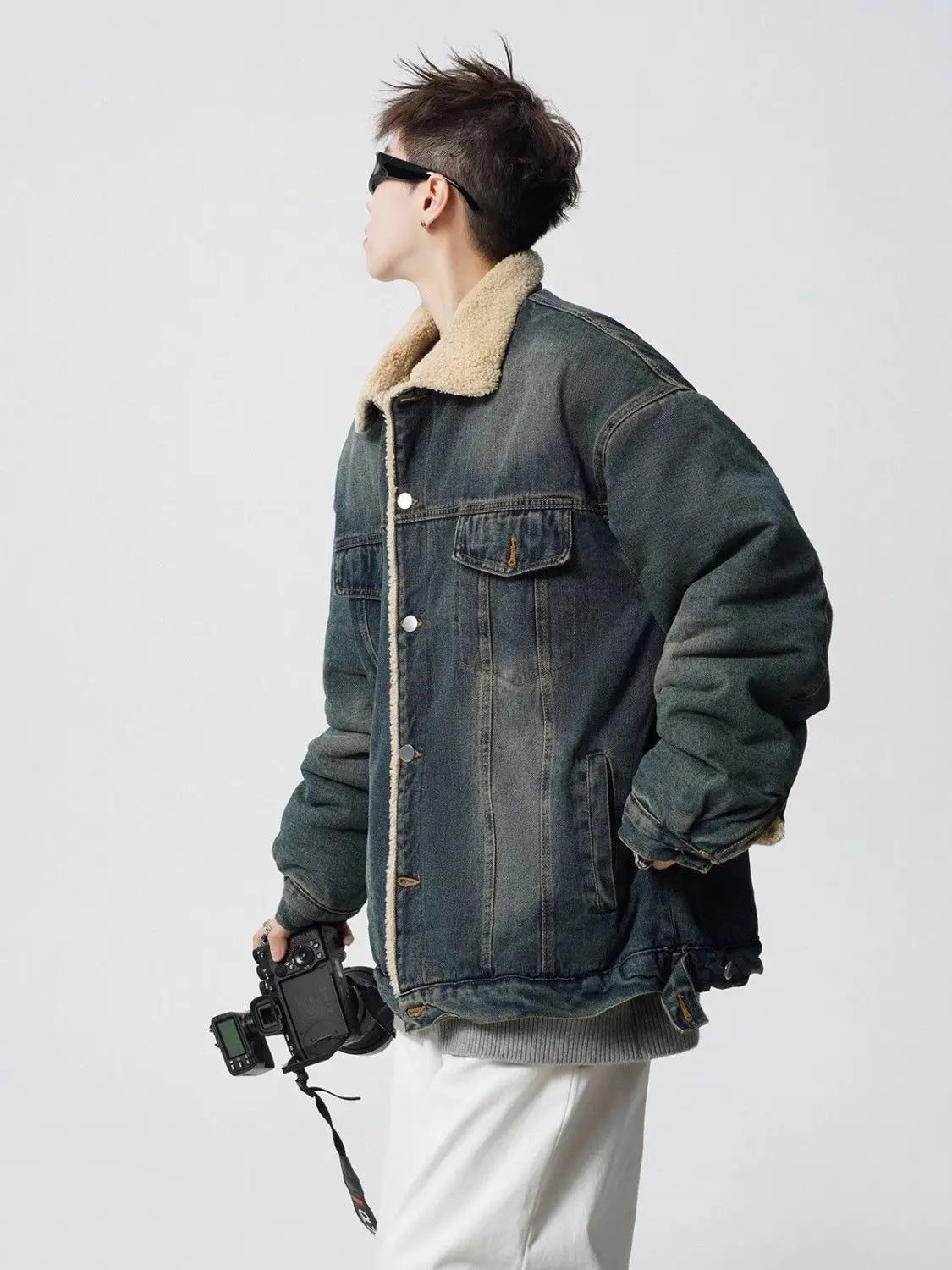 High Quality Thickened Cotton Denim Jacket