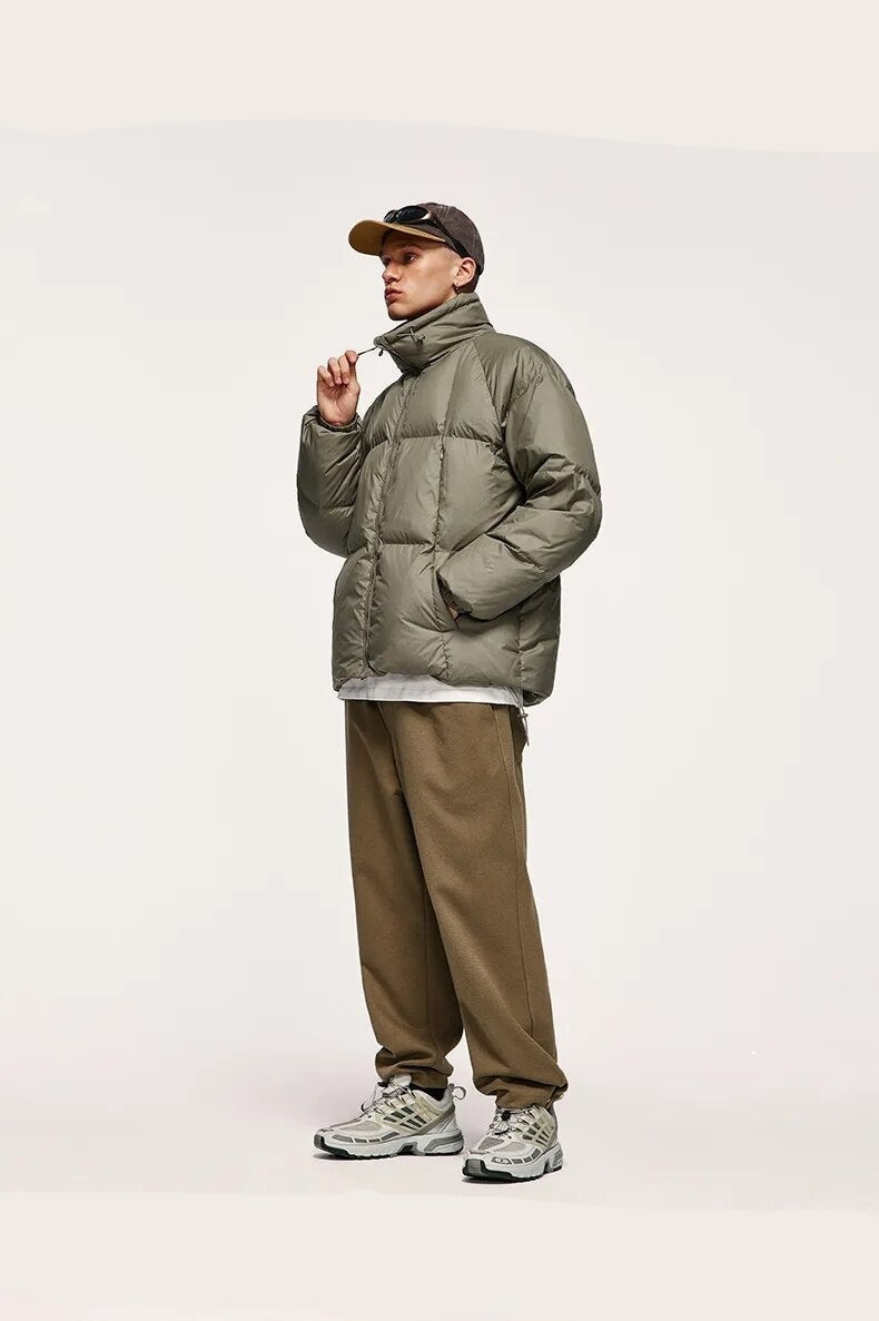 Solid Color Puffer Jacket