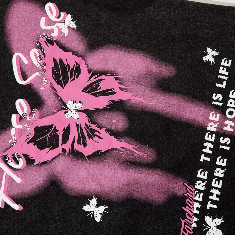 High Street Butterfly Washed Sweatshirt