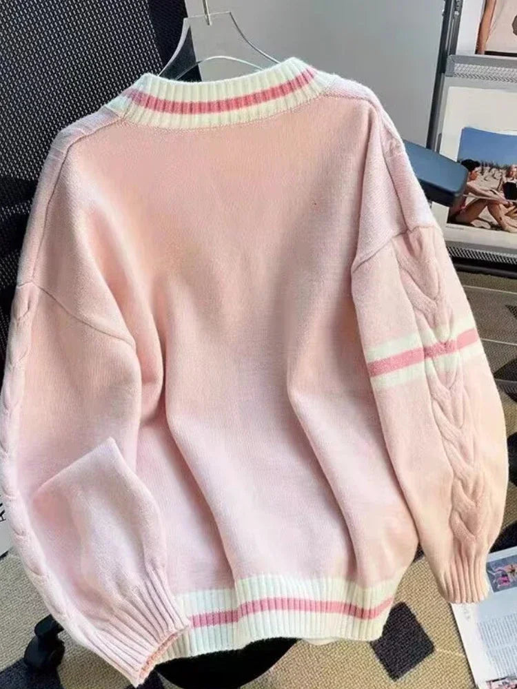 Kawaii Bow Knitted Cardigans