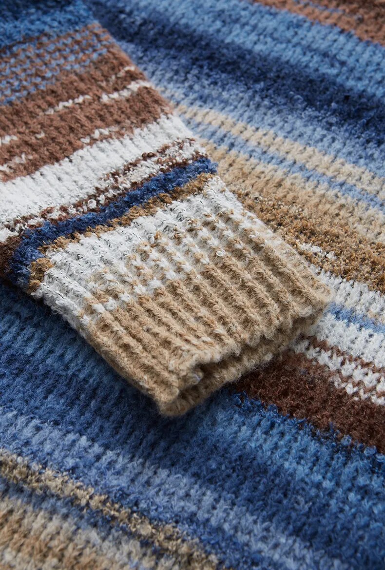 Winter Warm Striped Knitted Sweaters