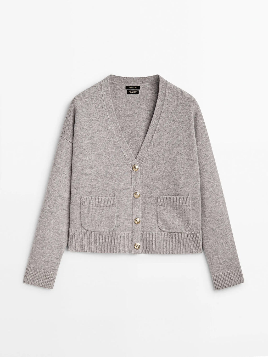 Ethereal Minimalist V-Neck Knitted Cardigan