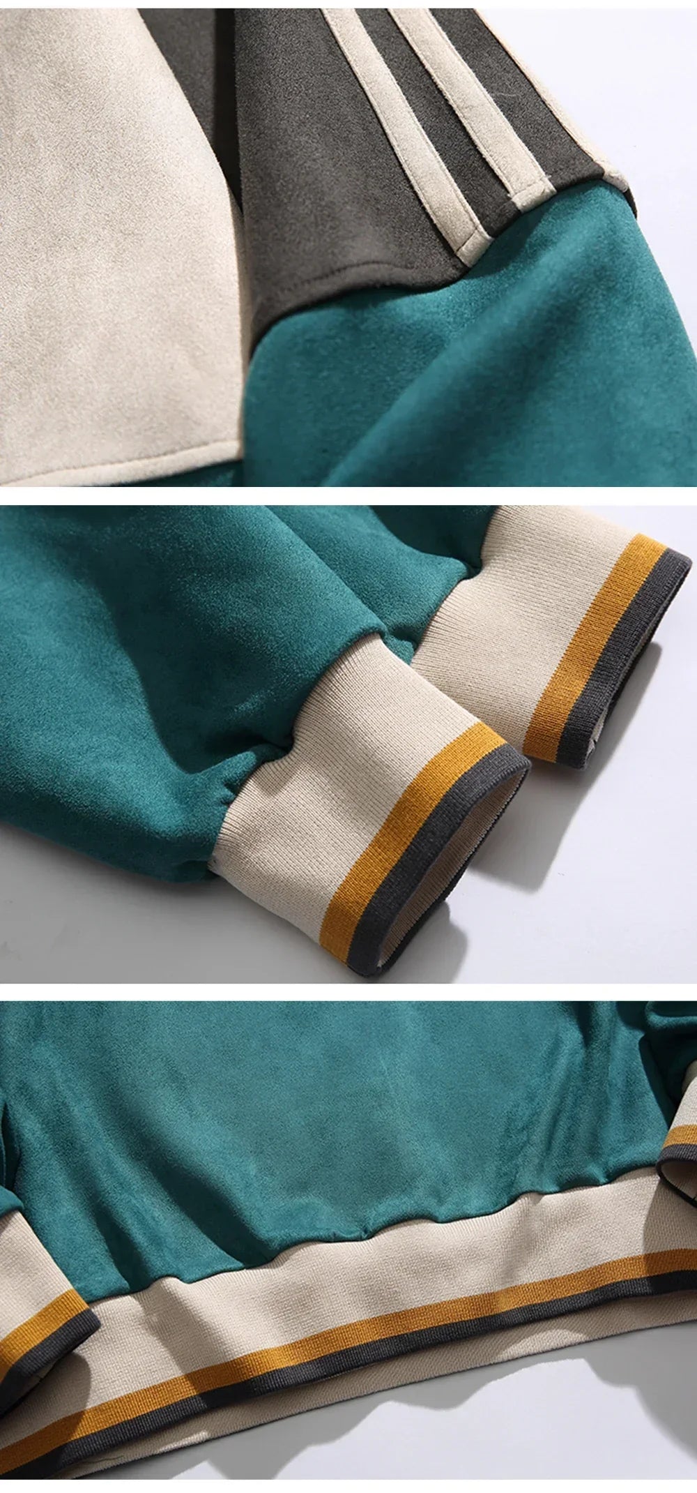 Loose Patchwork Sports Sweatshirt