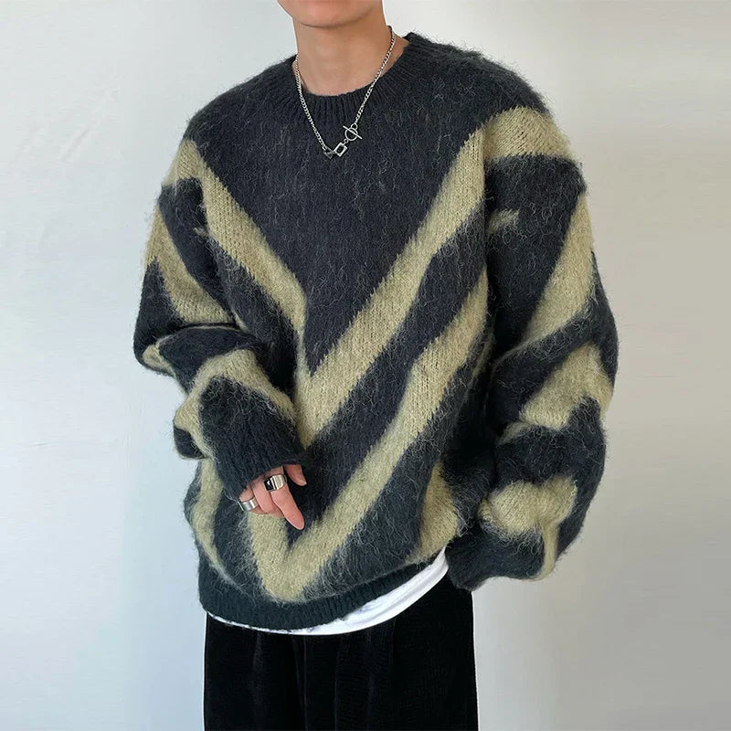 Luxury Knitted Pullover O-Neck Knitwear Sweater