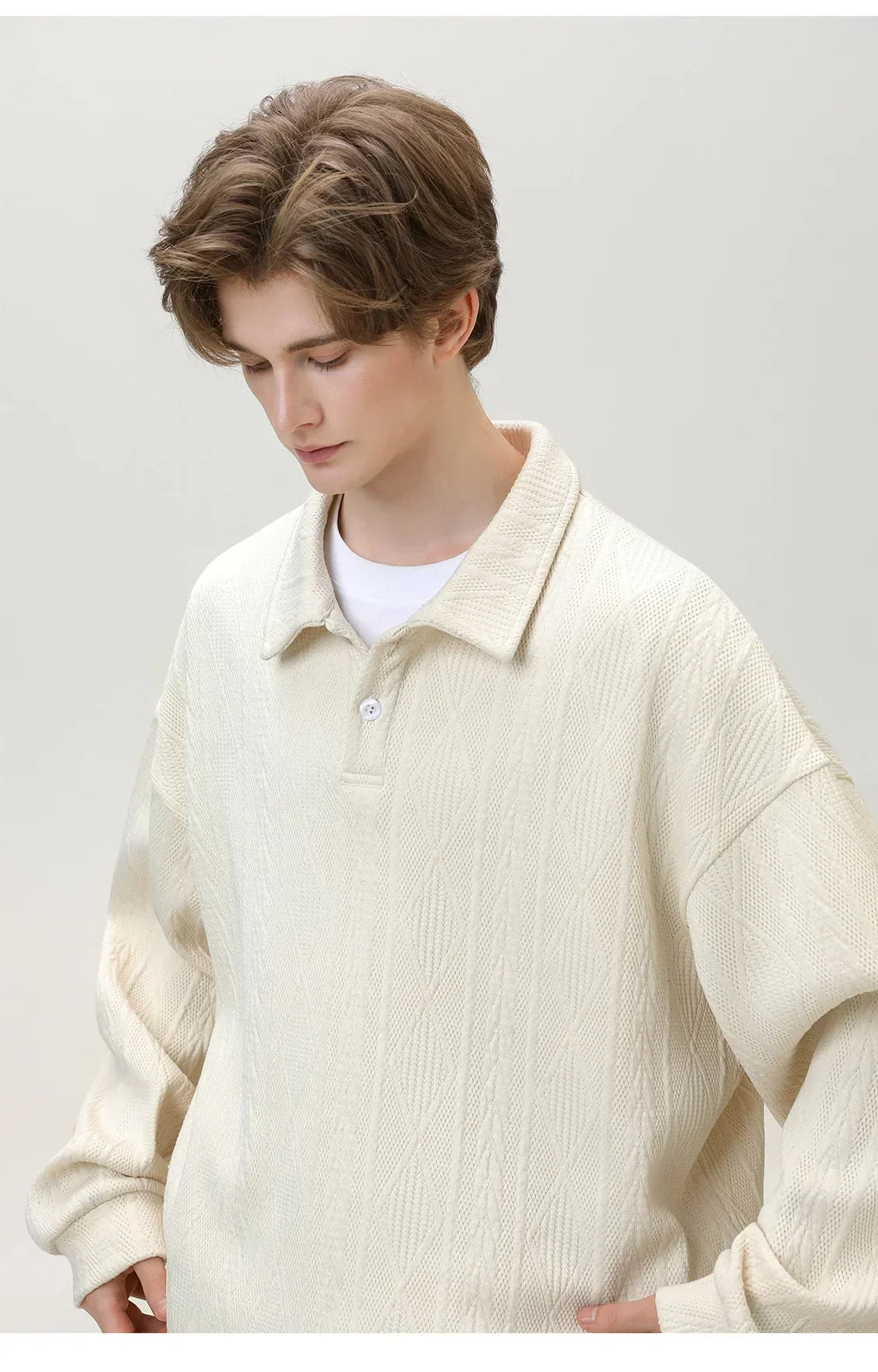 Casual Ancient Money Lapel Collar Sweatshirt