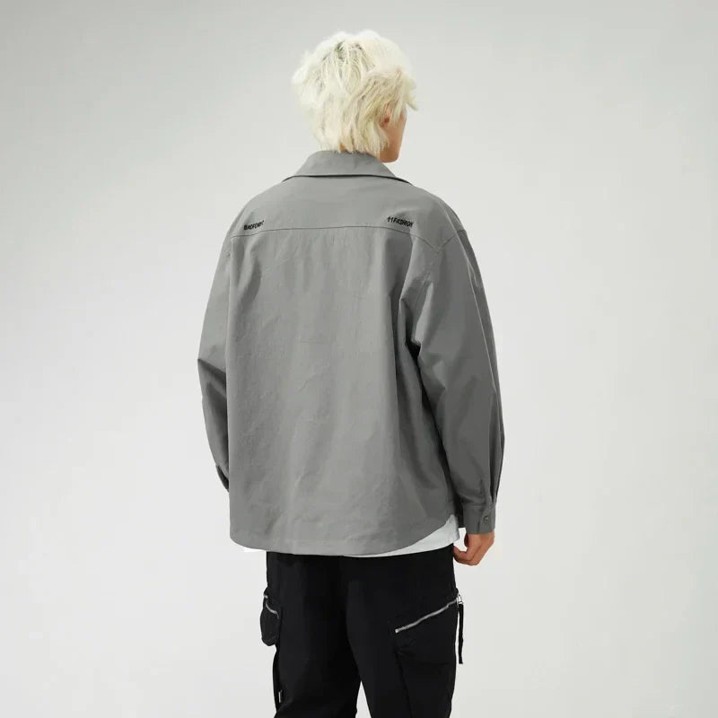 Flattering Vintage Loose Casual Letter Jacket