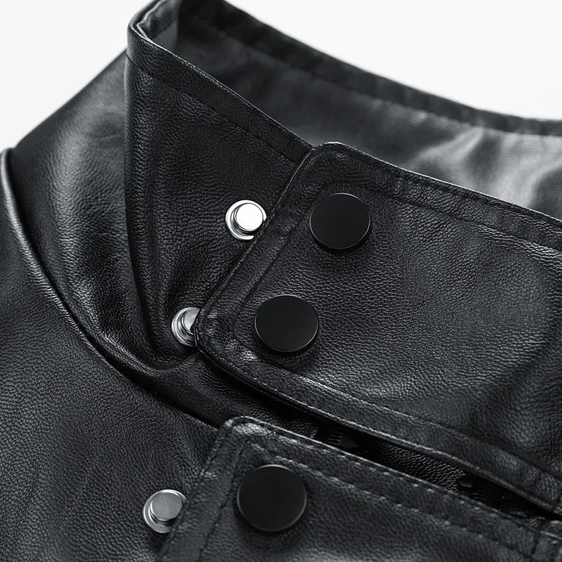 Retro Motorcycle Leather Jacket