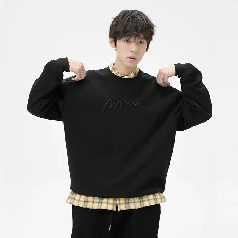 Modern Solid Color Sweatshirt