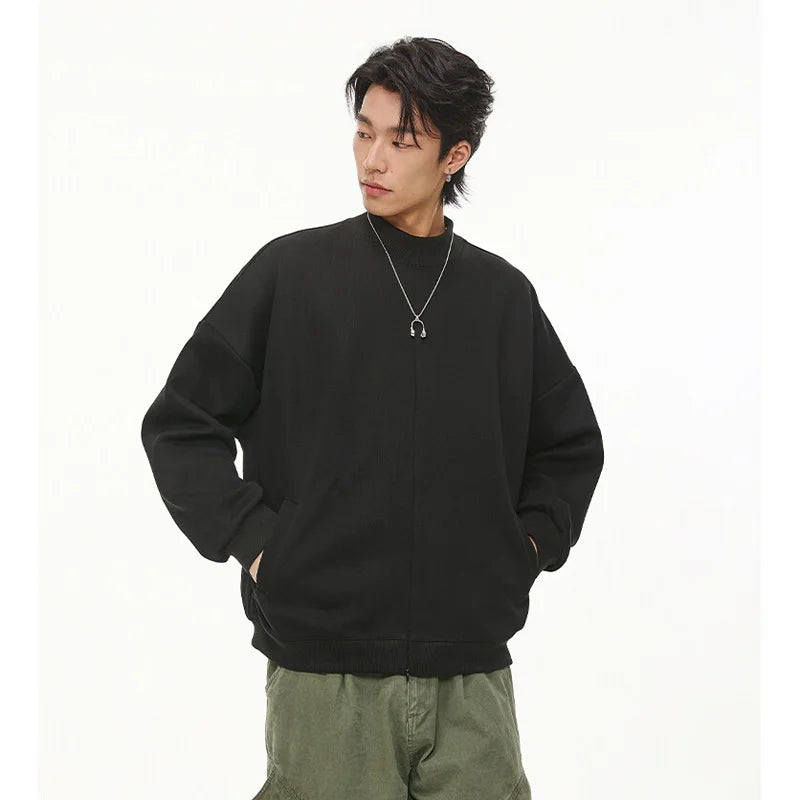 Stylish Streetwear Casual Zipper Sweatshirt