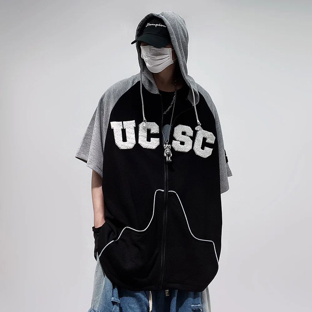 Streetwear Oversized Hip Hop Hooded Sweatshirt