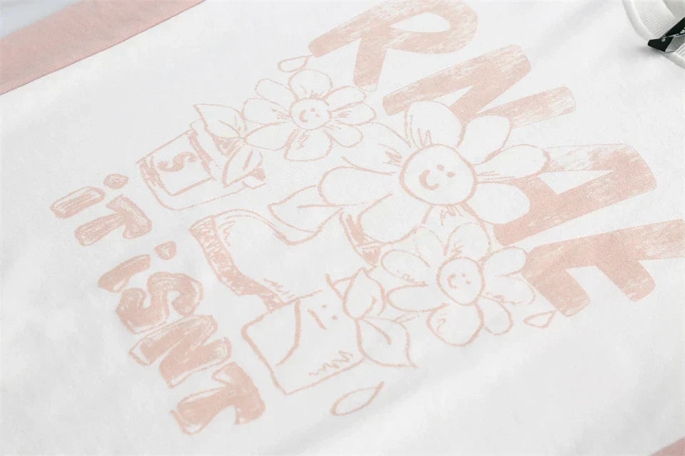 Floral Smiley Sweatshirt