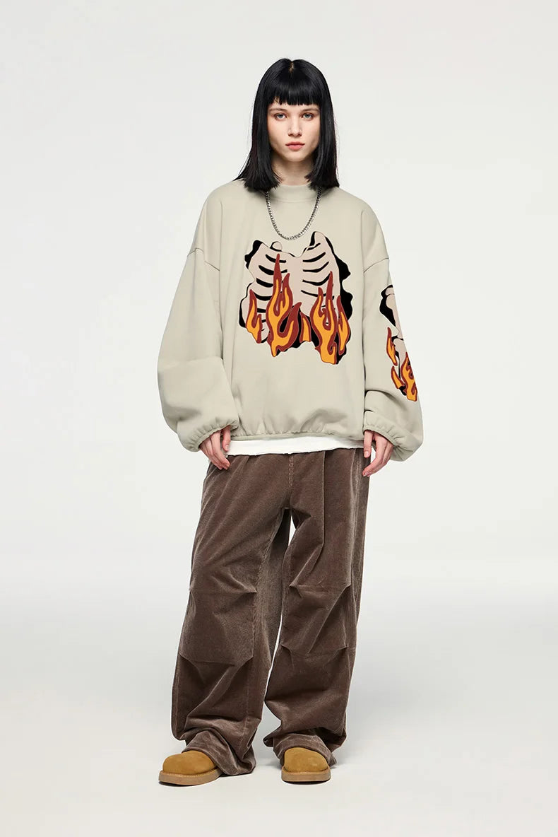 Flaming Skeleton Sweatshirt