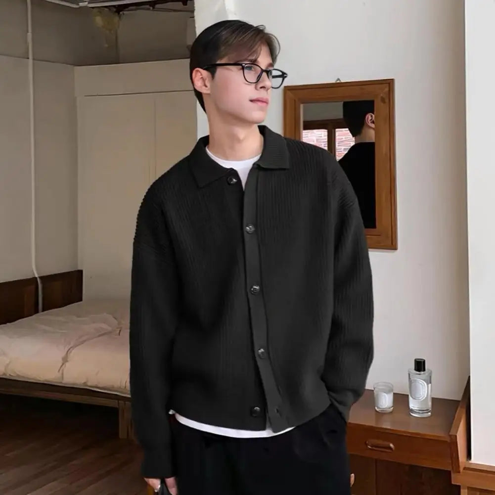 Slim Fit Knitted Cardigan Sweater