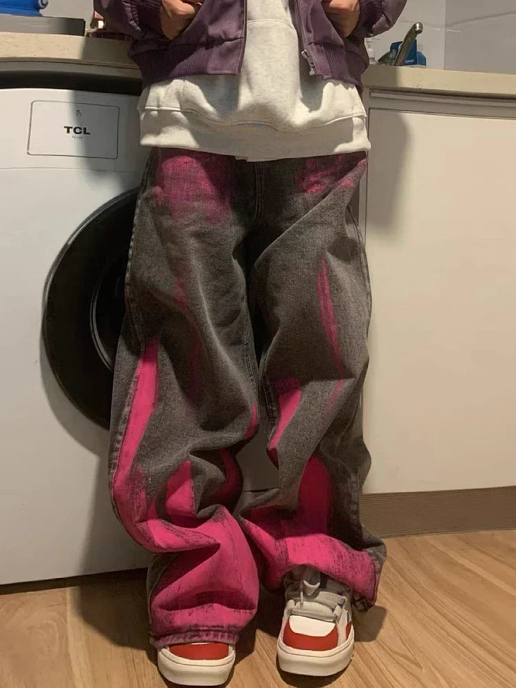 Y2K Baggy Graffiti Denim Jeans