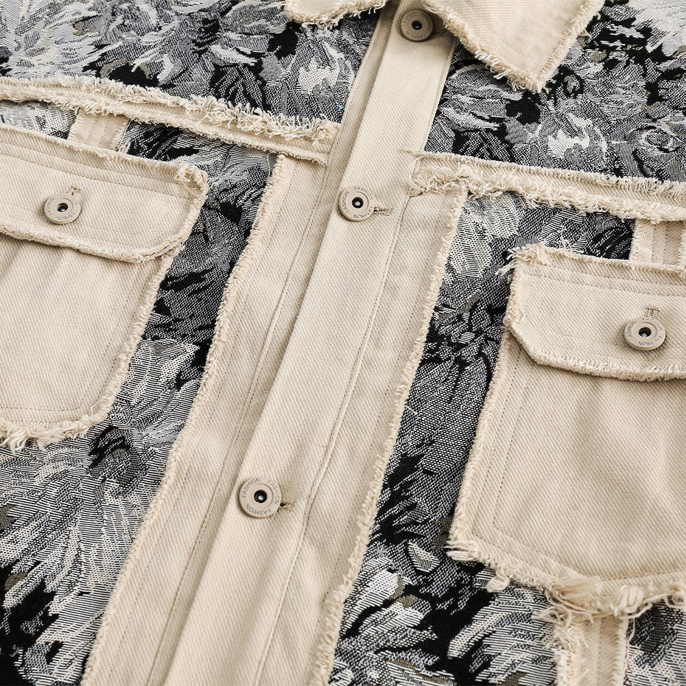 Vintage Flower Patch Denim Jacket