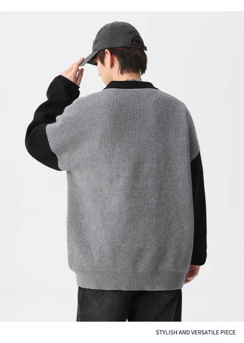 Cozy Bootcut Knitted Half Zipper Sweater