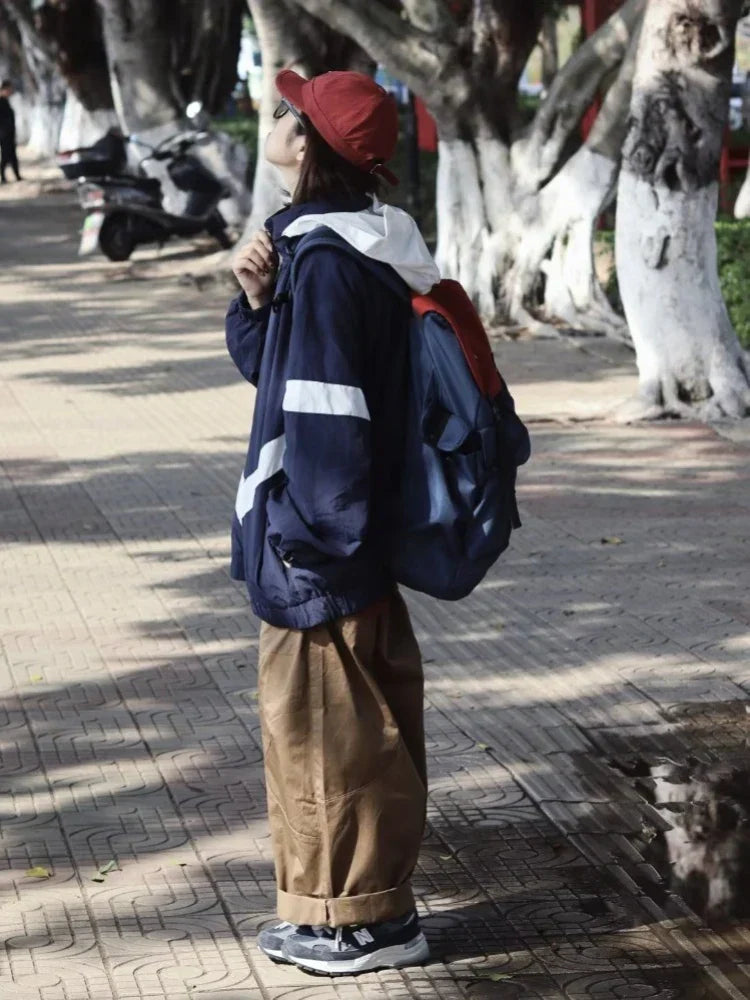 Waterproof Patchwork Varsity Jacket