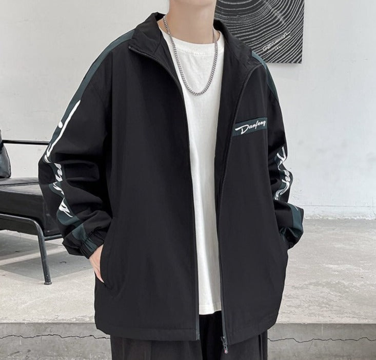 Spring Stand Collar Windbreaker Jacket