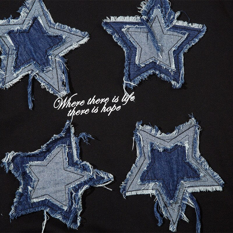 Denim Star Raw Edge Sweatshirt
