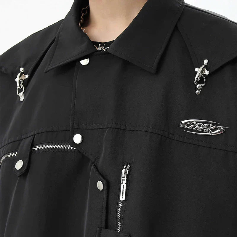 Oversized Utility Night Rider Jacket